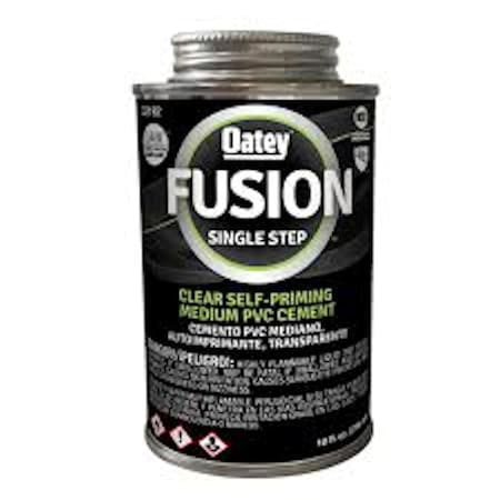 Oatey 4 oz Fusion Single Step Clear Cement for Medium PVC OA7716